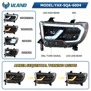ไฟหน้ารถยนต์ VLAND ชุดไฟหน้า LED สำหรับ Toyota <span class=keywords><strong>Tundra</strong></span> ปี 2007 2008 2009 2010 2011 <span class=keywords><strong>2012</strong></span> 2013 - Product Image 3