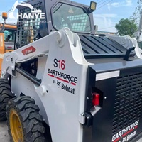 Chargeuse compacte Bobcat S16 d'occasion à prix abordable, avec accessoires à changement rapide disponibles, stock entrepôt Chine