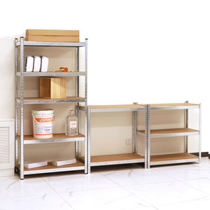 ABCTOOLS Étagère à rivets en acier sans boulon à <span class=keywords><strong>5</strong></span> <span class=keywords><strong>niveaux</strong></span> Étagères en fer de stockage Étagères en acier Étagères d'entrepôt en métal à fente - Product Image 6
