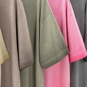 T-shirt unisexe surdimensionné en coton 100% vintage, coloris teint à l'inverse, style américain, personnalisé, écologique, collection été 2025 - Product Image 3