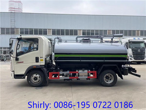 HOWO ปั๊มสุญญากาศ5m3รถดูดอุจจาระรถบรรทุกถังบำบัดน้ำเสียใหม่หรือใช้แล้ว - Product Image 3