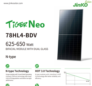 Solar 650W N-Type SMBB Topcon 78 Half Cells Mono Solar 625W 630W 635W 640W 645W 650W Solar <b>Module</b> in Stock - Product Image 3