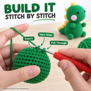Porte-clés de voyage compact et léger pour animaux au crochet faits main Amigurumi – Accessoire de transport nomade - Product Image 6
