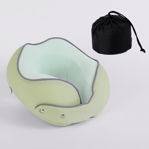 Oreiller en mousse à mémoire de forme magnétique en soie glacée en forme de U pour la protection du cou, idéal pour dormir sur le côté, les voyages, la conduite et l'<span class=keywords><strong>avion</strong></span> - Product Image 6