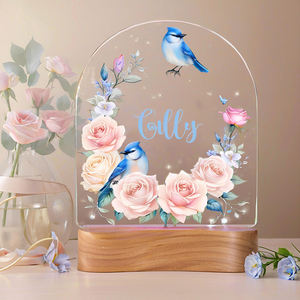 Lampe <span class=keywords><strong>de</strong></span> <span class=keywords><strong>nuit</strong></span> personnalisée avec <span class=keywords><strong>photo</strong></span> et nom par Neonawall, lampe LED blanc chaud, cadeau adorable pour la famille et les amis - Product Image 3