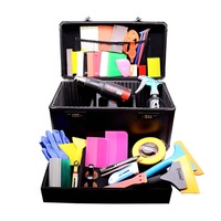 Kit d'outils pour film automobile : Lames de racloir, outils multifonctions, boîte à outils, raclette, outils de levage de film pour voiture