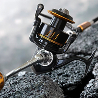 Moulinet de pêche HASIDA EB7000 robuste pour jigging et trolling en mer, corps métallique, engrenage SS, entièrement métallique pour bateau