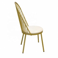 Chaises de salle à manger élégantes en métal en forme de coquille pour les mariages, les banquets, les événements, les hôtels, les restaurants, les appartements