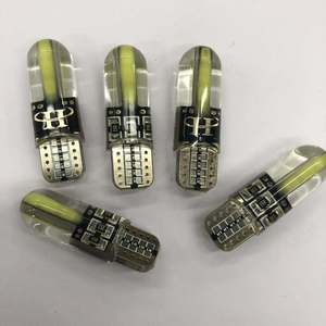 Éclairage extérieur automobile et moto à LED COB 8SMD T10 en silicone haute luminosité pour plaque d'immatriculation - Product Image 4
