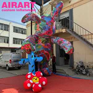 <span class=keywords><strong>Lapin</strong></span> gonflable coloré publicitaire pour les décorations <span class=keywords><strong>de</strong></span> Pâques des toits <span class=keywords><strong>de</strong></span> centres commerciaux et <span class=keywords><strong>de</strong></span> bâtiments - Product Image 3