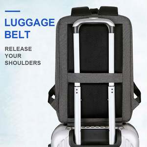 Mochila para Portátil de Lujo Unisex al por Mayor, Gran Capacidad, Oxford Impermeable, Carcasa Rígida, Cierre de Cremallera, Puerto USB, Bolsa para Ordenador de Negocios - Product Image 4