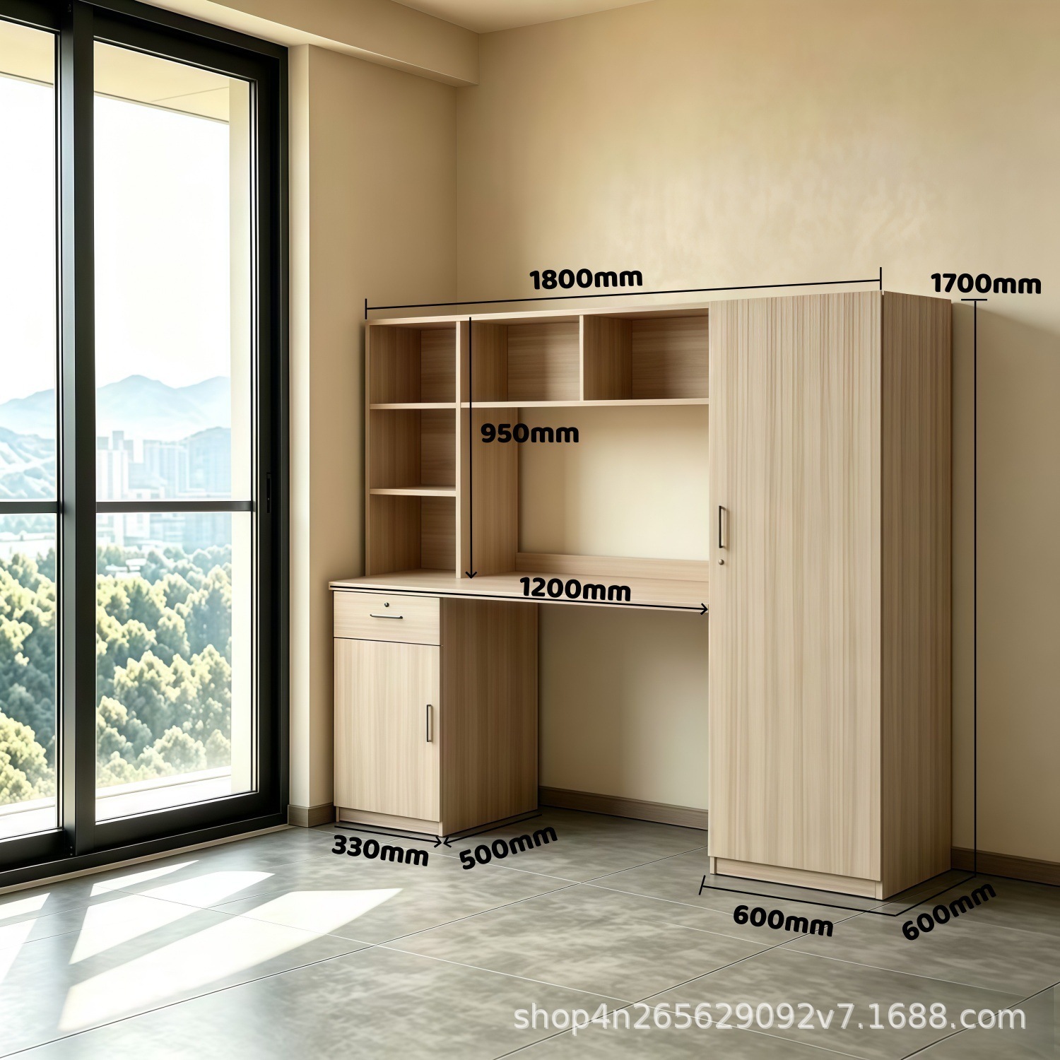 1.8-meter combination desk - T