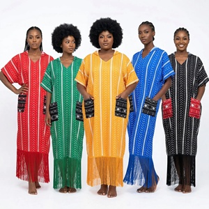 Abaya Elegante e Casual per Donne Musulmane, Vestito Islamico Ricamato, Vendita all'Ingrosso e Liquidazione - Product Image 1