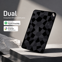 Kartu Pelacak GPS Pintar Sistem Ganda untuk Apple Find My dan Google Find My Device, Pencari Dompet Ultra Tipis Anti-Hilang
