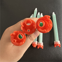 Buse de mélange à vis industrielle MFQX8.7-24T MFQX10-24T pour polyurée, adhésif acrylique AB, pointe de mélange automatique Quadro pour produits chimiques et plastiques