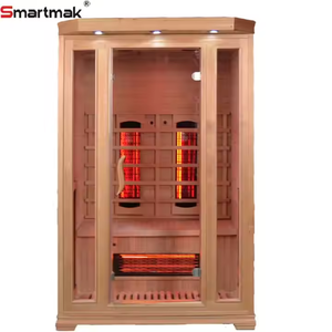 Buon prezzo vendita calda canadiana Hemlock Sauna in legno secca 2 persone al coperto camera Sauna lontano infrarosso