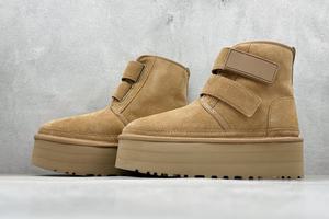 Bottes de neige décontractées de haute qualité, design tendance à semelle épaisse, laine chaude, antidérapantes, légères et respirantes - Product Image 3