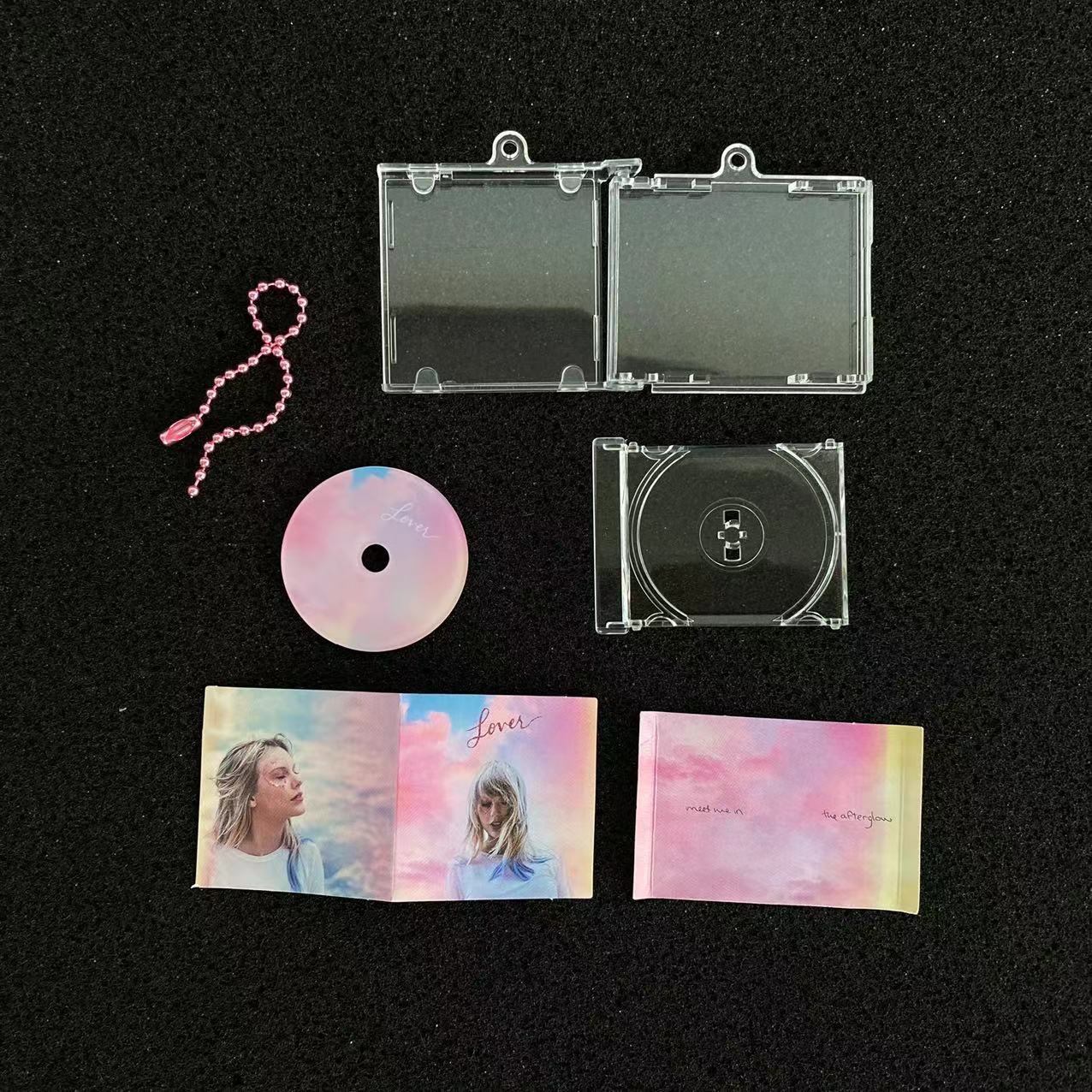 designed mini cd case keychains