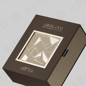 rigid perfume gift box, luxury cosmetic packaging box, gold foil stamping perfume box - Product Image 5