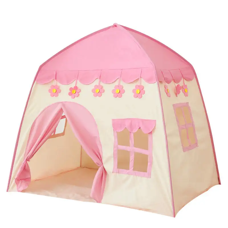 Personalizado jogando casa crianças indoor tenda tenda rosa/azul jogar tenda brinquedos infláveis conjunto