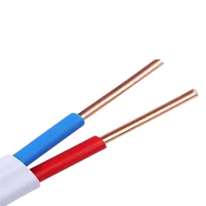 Wholesale Pure Copper Braided 2 Core 3 Core Electric Wire Coils PVC Insulated Cable Prices