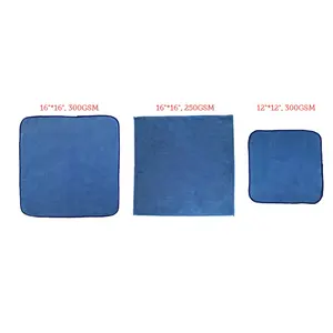 Summit Wholesale 16*16inch 300GSM Magic Best Absorbent Glass Screen Clean Cloth Car Wash Towel Detail Cleansing Microfiber Cloth