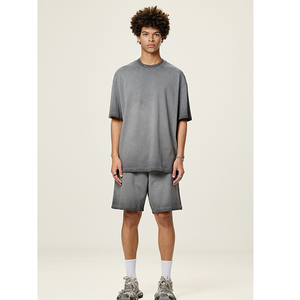 เสื้อยืดผู้ชาย dopamines Acid WASH เสื้อยืดผ้าฝ้ายรุ่น Vashing แนวสตรีทแวร์ไซส์ใหญ่พิเศษแบบ280gsm - Product Image 3