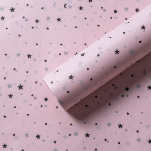 20 Fogli di Carta Velina con Motivi di Luna e Stelle, Forniture per Fioristi, Involucri per Confezionare Bouquet di Fiori - Product Image 4
