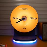 Kit Lampu Donat DIY Lampu Malam Ambient Kreatif untuk Meja Kerja Jam Senyap Lampu Meja Dekorasi Rumah Kamar Tidur Paket Bahan Kerajinan