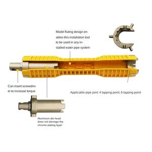 متعددة وظيفة مزدوجة رئيس السباكة أداة صنبور و بالوعة المثبت وجع المرحاض حوض وعائي صنبور الحمام المطبخ - Product Image 3