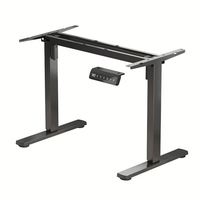 Bureau Ergonomique Intelligent à Hauteur Réglable pour Télétravail, Électrique, Robuste, 250 kg, 4 Moteurs, Table d'Ordinateur sur Pieds à Quatre Pieds