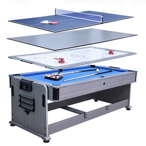 <span class=keywords><strong>Table</strong></span> de billard multifonction quatre-en-un : billard/<span class=keywords><strong>hockey</strong></span> sur air/tennis de <span class=keywords><strong>table</strong></span>/<span class=keywords><strong>table</strong></span> à manger, utilisable dans de multiples contextes - Product Image 1