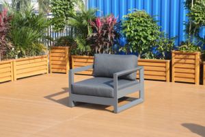 Vente chaude usine : Ensemble <span class=keywords><strong>de</strong></span> canapés d'extérieur modernes et confortables, faible MOQ, mobilier <span class=keywords><strong>de</strong></span> <span class=keywords><strong>jardin</strong></span> en aluminium, coussins imperméables, prêt pour le <span class=keywords><strong>salon</strong></span> - Product Image 5