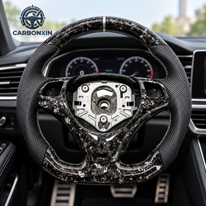 Volant de voiture en cuir et fibre de carbone forgée pour BMW E92 E90 E91 E93 E82 E88 E87 E84 E89 G20 F20 E92 F30 F32 E87 E91 X5 F15 - Product Image 4