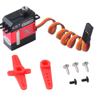 Micro servo numérique KST X12-508 pour hélicoptères RC, couple de 6,2 kgf.cm, temps de réponse de 0,07 seconde, alliage d'aluminium, engrenage en acier trempé