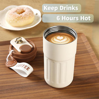 Tasse thermos à double paroi 410ml Tasse à café intelligente en acier inoxydable isolée sous vide Gobelet de voyage avec affichage de la température par LED