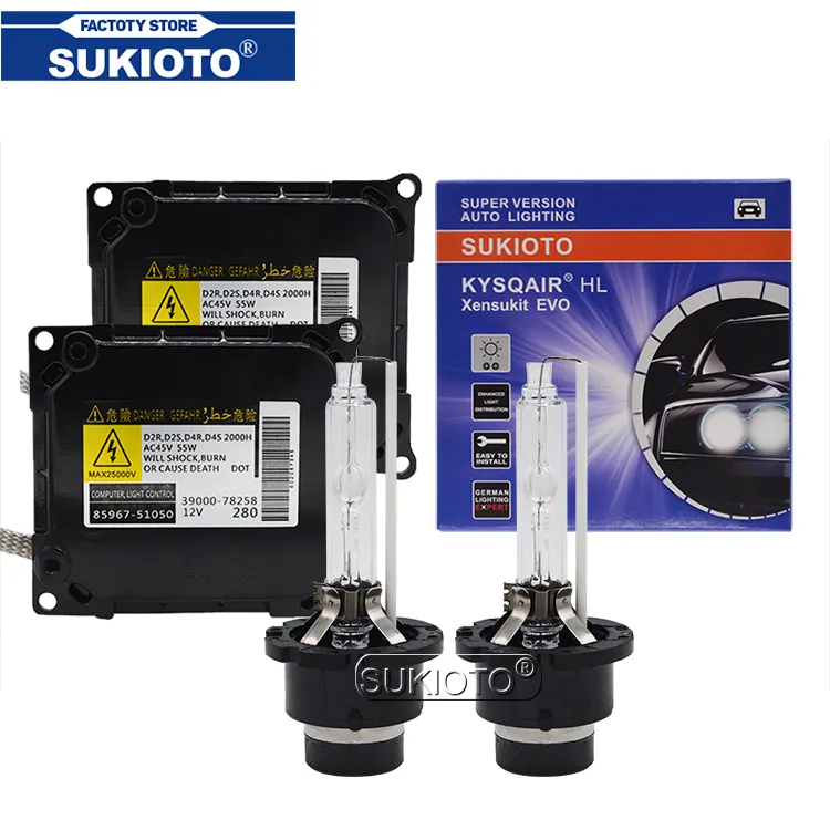 Оригинальный комплект для замены ксеноновых D4S HID балластных ламп SUKIOTO 8596751050 55 Вт D2S ксеноновый балласт для автомобильных фар 4300K 6000K 8000K