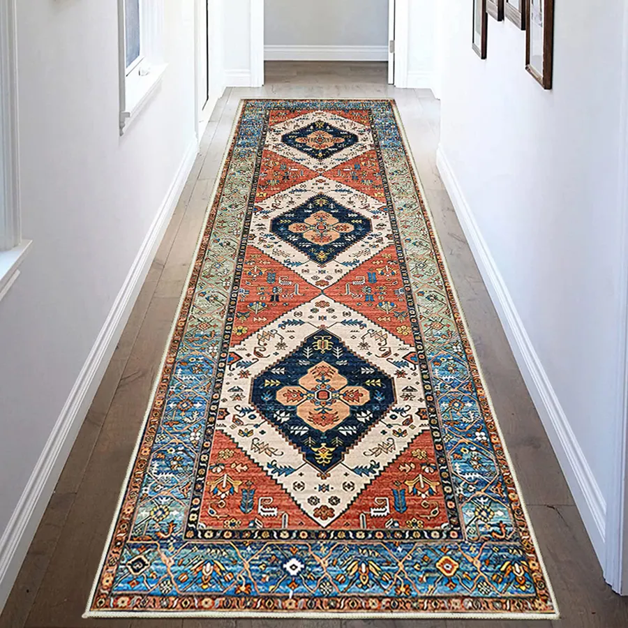 Alfombra gruesa lavable, Vintage alfombra persa, alfombras desgastadas personalizadas y alfombras para sala de estar y dormitorio