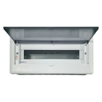 Boîtier de distribution électrique PZ30 personnalisé avec couvercle transparent pour rail de guidage dissimulé et disjoncteur