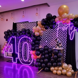 Lettres lumineuses LED néon géantes de 3 et 4 pieds, lettres de marquee pour la décoration d'anniversaires, de mariages et d'événements - Product Image 1
