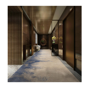 5-sterren Luxe Hotel Kamerbreed Tapijt Op Maat Gemaakt Abstract Geprint Patroon Getuft Antislip Machine Gemaakt Voor Hotelkamer Gang - Product Image 6