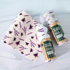 Rollo de Toallas de Microfibra Multiusos con Diseño de Lavanda, Absorbente, Reemplazable Semanalmente, para Limpieza de Cocina - Product Image 5