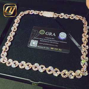 Collar de Plata de Ley 925 con Cadena Cubana Miami de 13 mm, Estilo Hip Hop, con Incrustaciones de Diamantes Moissanite VVS Certificados por GRA - Product Image 3