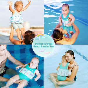 Traje de Baño de Flotación <span class=keywords><strong>para</strong></span> Niños, Traje de Baño de una Pieza, Traje de Baño de <span class=keywords><strong>Entrenamiento</strong></span> <span class=keywords><strong>para</strong></span> Bebés, Chaleco de Natación de Secado Rápido - Product Image 2