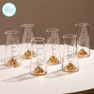 Crystal Glass Jinshan Liquor Cup And Decanter <b>Set</b> 100Ml Eco Friendly Baijiu Glass Serving <b>Set</b> - Product Image 4