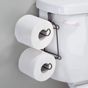 <span class=keywords><strong>Prix</strong></span> de gros Salle de douche Réservoir d'eau Porte-rouleau de papier hygiénique Porte-rouleau de papier hygiénique Support <span class=keywords><strong>suspendu</strong></span> pour porte arrière Porte-serviettes sans poinçon - Product Image 1