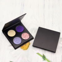 Palette de fards à paupières vide 4 couleurs personnalisée de haute qualité mate et étanche pour la vente en gros quotidienne choisissez vos propres couleurs ombre à paupières bricolage