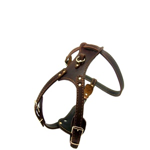 Harnais de chiens en cuir véritable, grande taille, de bonne qualité - Product Image 1