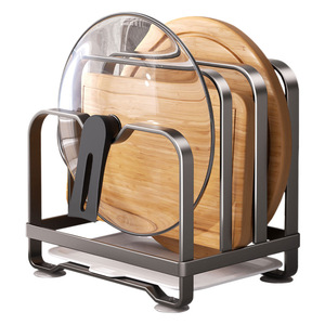 ที่วางฝาหม้อบนเคาน์เตอร์ครัว ที่วางเขียงเหล็กคาร์บอนหนาอเนกประสงค์ - Product Image 5