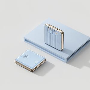 Batterie externe portable de haute qualité 10000mAh, petite taille, PD22.5W, charge rapide d'urgence en extérieur, avec 4 câbles - Product Image 3